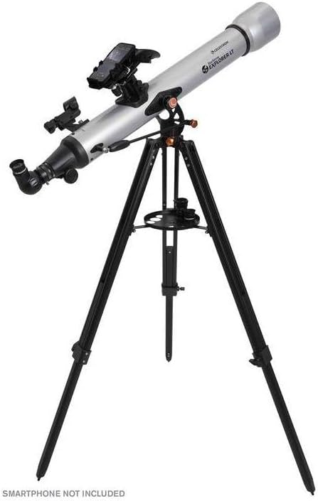 Celestron StarSense Explorer LT 80AZ App-Enabled Telescope – 80mm Refractor with Smartphone Dock & StarSense App – iPhone & Android Compatible – Easy-to-Use for Beginners