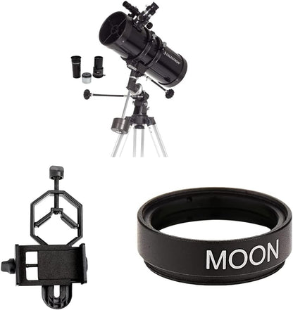 Celestron - PowerSeeker 127EQ Telescope - Manual German Equatorial Telescope for Beginners - Compact and Portable - Bonus Astronomy Software Package - 127mm Aperture