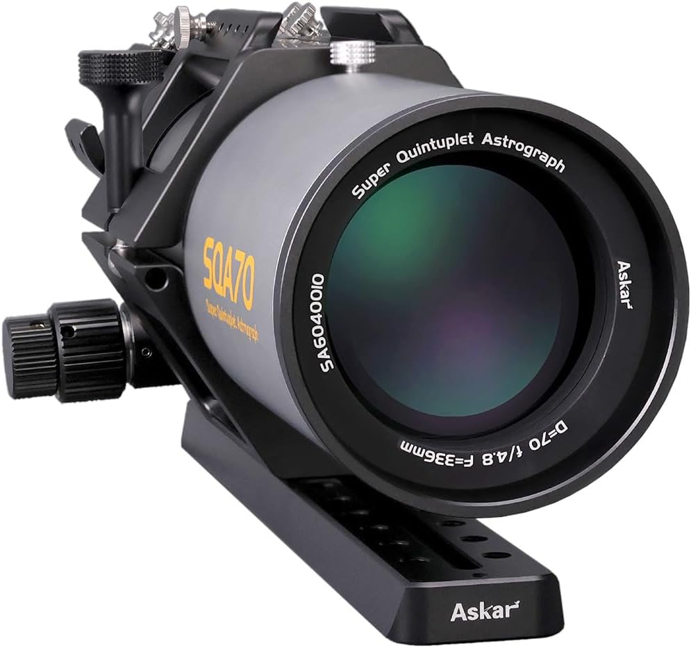 Askar SQA106 Telescope 106mm Aperture F4.8 Quintuplet Air-Spaced SD Glass Petzval Astrograph Refractor OTA, for Deep Sky Astrophotography and Visual Astronomy