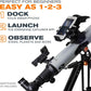 Celestron StarSense Explorer LT 80AZ App-Enabled Telescope – 80mm Refractor with Smartphone Dock & StarSense App – iPhone & Android Compatible – Easy-to-Use for Beginners