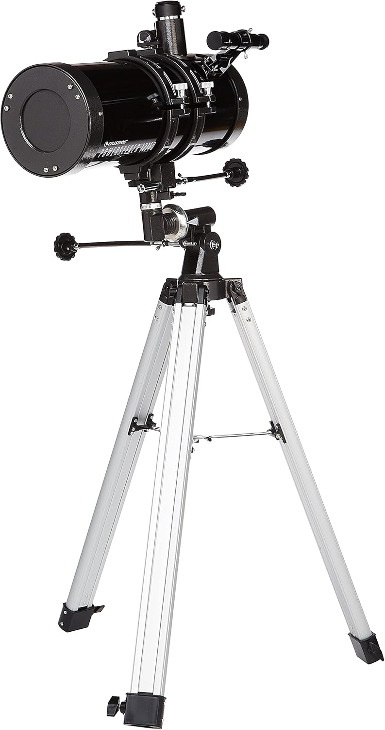 Celestron - PowerSeeker 127EQ Telescope - Manual German Equatorial Telescope for Beginners - Compact and Portable - Bonus Astronomy Software Package - 127mm Aperture