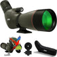 Gosky 20-60x80 Spotting Scope with Phone Adapter, Dual Focusing Waterproof Spotting Scopes for Target Shooting Bird Watching Hunting Wildlife Safari Viewing, BAK4 FMC Spotter Scope with Carrying Case