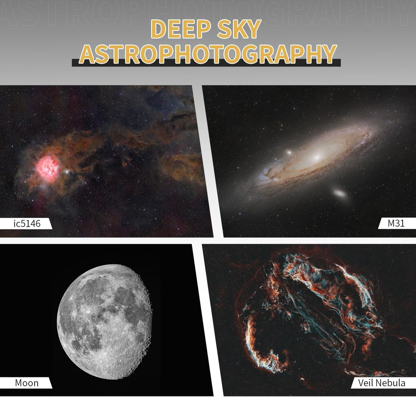 Askar SQA106 Telescope 106mm Aperture F4.8 Quintuplet Air-Spaced SD Glass Petzval Astrograph Refractor OTA, for Deep Sky Astrophotography and Visual Astronomy