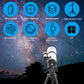 Telescope for Adults High Powered, 80mm Aperture 600mm Telescopes for Adults Astronomy, Travel Telescopio for Beginners with AZ Mount, Backpack, Phone Adapter, Moon Filter